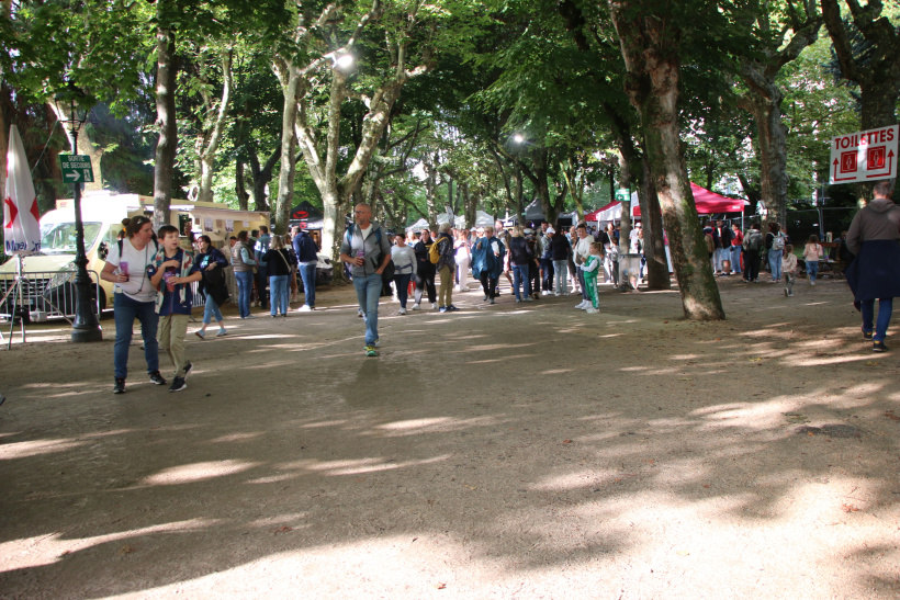 Arrivée du public