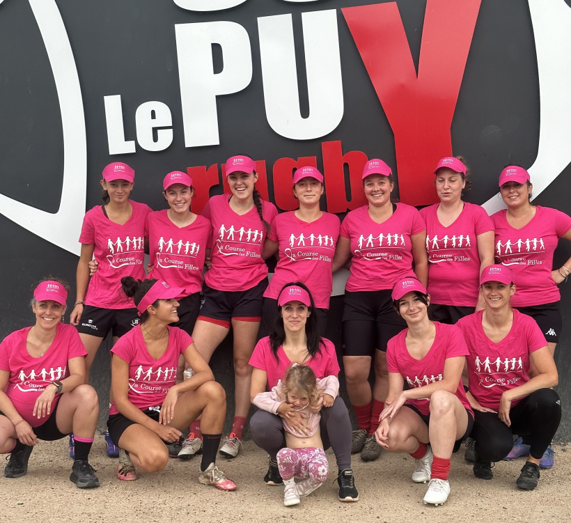Cette année, ce sont les filles du club de rugby les marraines de la Course des Filles.