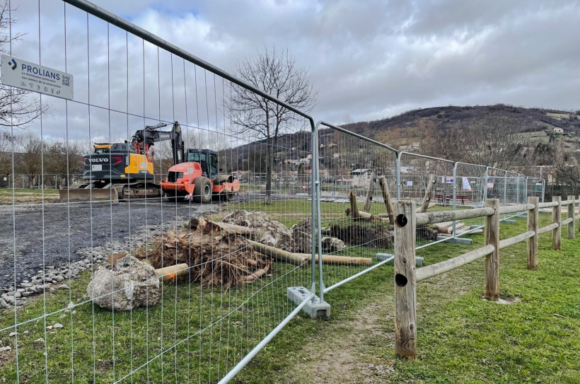 Les machines sot arrivés sur le site