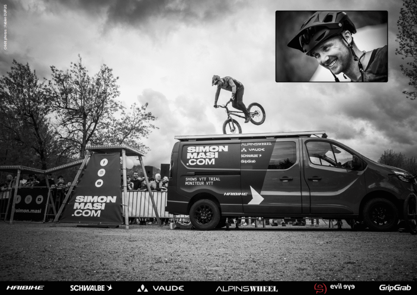 Simon Masi sera présent pour un spectacle de VTT trial