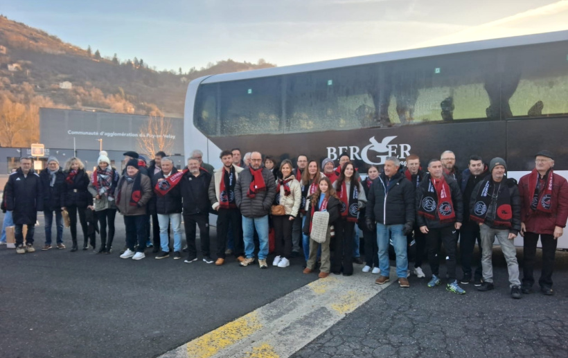 Avant le départ matinal en direction du Stade Michelin.