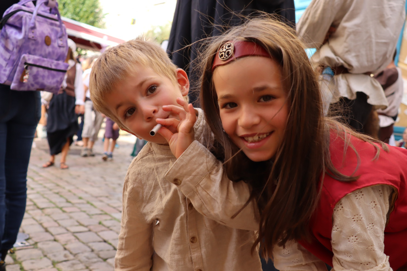 Même les enfants s'en donnent à cœur joie. 