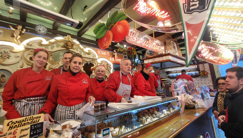 L'équipe des Croustillons Hollandais en plein flagrant de pose.