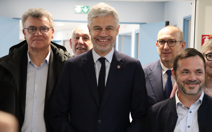 Peter Vigier, Michel Chapuis, Laurent Wauquiez, Yvan Cordier et  Stéphane Lille. 