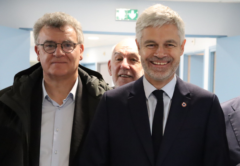 Jean-Pierre Vigier et Laurent Wauquiez, tous les deux députés LR de la Haute-Loire.