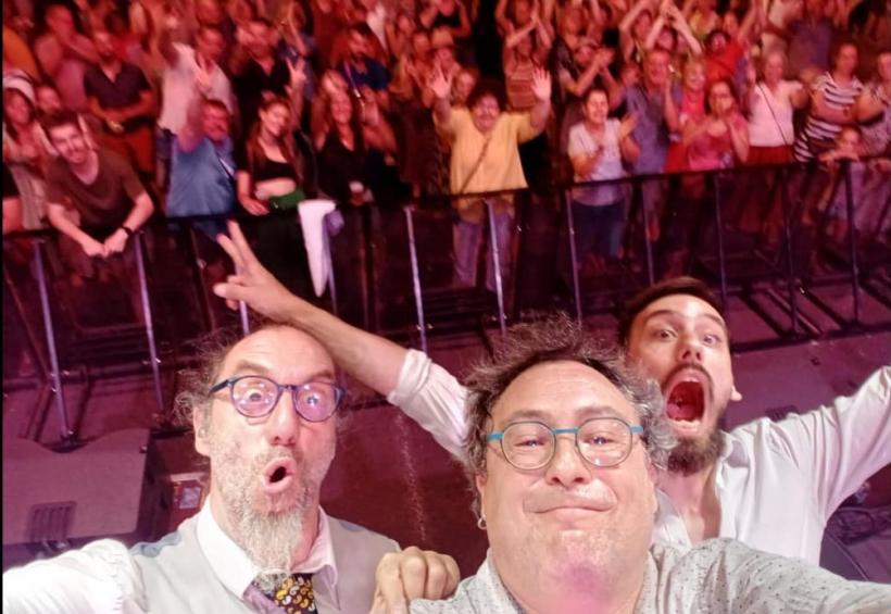 Thierry, Pierre et Camille, les musiciens fous du Washing Machine club.