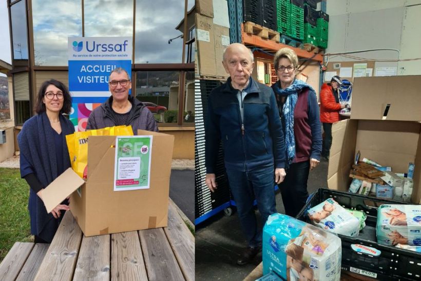 L'Urssaf Auvergne unis pour les restos du cœur