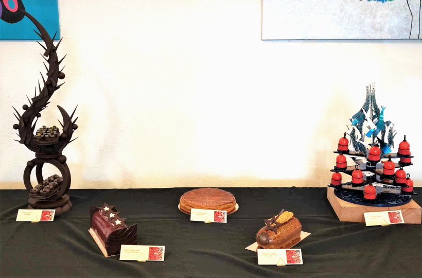 Le buffet des pâtisseries présenté au jury final