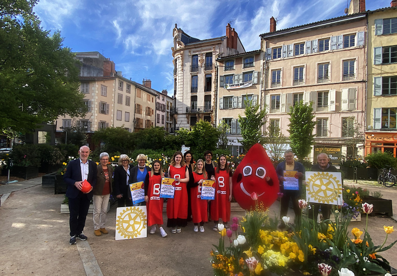 La Ville, le Rotary, l'EFS, l'amicale du Don du sang, le SJC. Ensemble pour la cause.