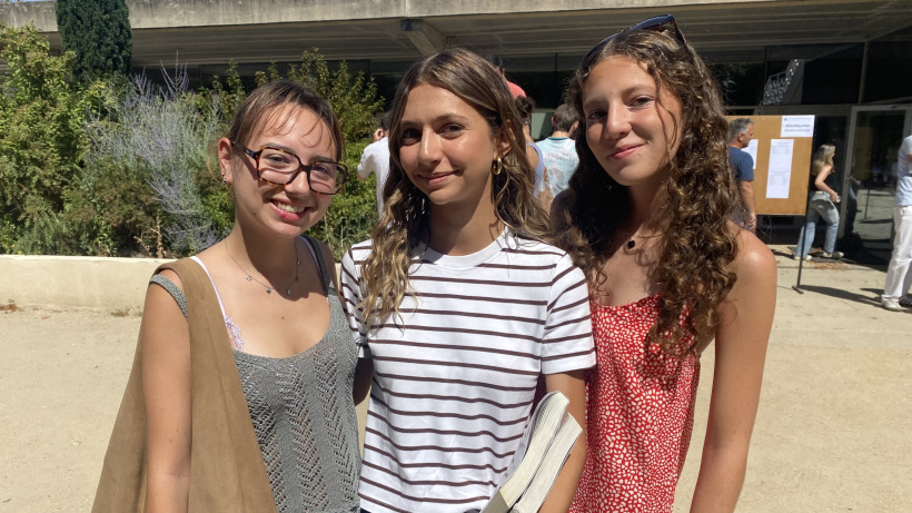 Bac en poche pour Valentine, Jeanne et Léna