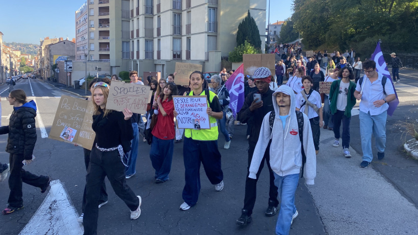 Le cortège est passé de lycée en lycée