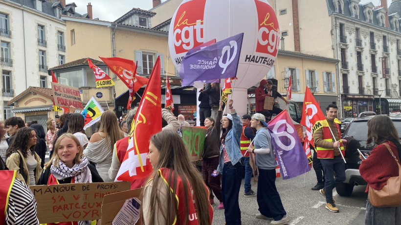 De nombreux syndicats étaient présents