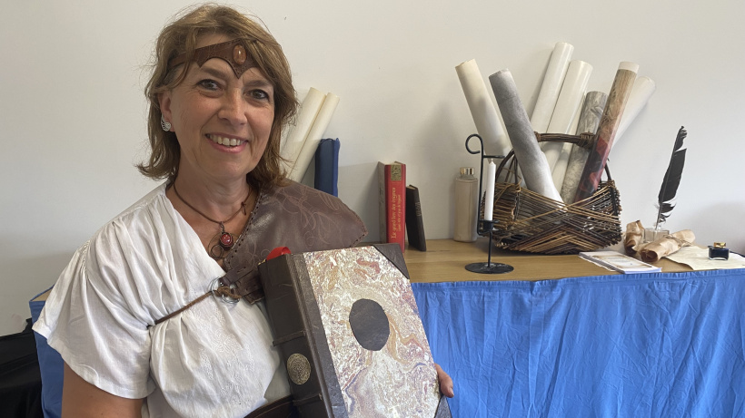 Paule Revelard, médiatrice culturelle à l'origine de la visite